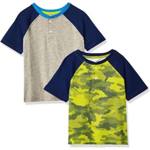 Big Boy's Pack Of 2 Tee Shirt Camo & Grey
