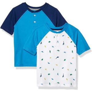 Big Boy's Pack Of 2 Tee Shirt Blk Dino & Cream
