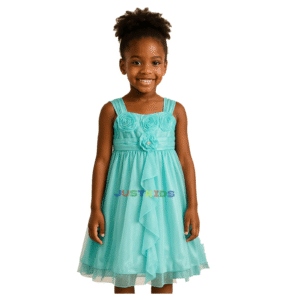 Amy Byer Girls' Mesh Sparkling Party Dress