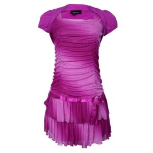 Amy Byer Little Girls' Ombre Two Tier With Shrug.