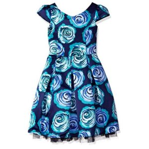 Bloome Girls Floral Satin Special Occasion Dress.