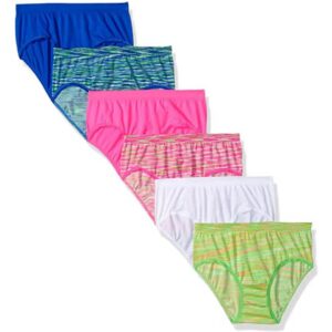 Fruit Of The Loom Pack of 6 Girls Panties - 6/8 Years