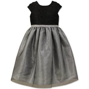 Jayne Copeland Baby Girl's  Knit Glitter Top  Mesh Skirt Dress