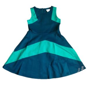 Lavender Girls' Sleeveless Color Block Dress