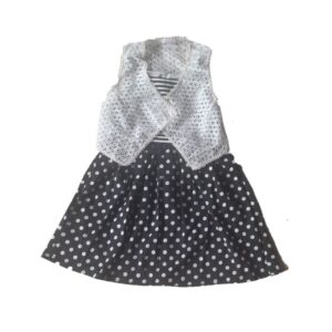 Youngland Dress With Removable Crochet Vest - -Toddler